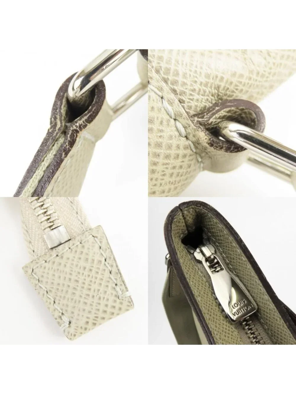 Louis Vuitton Shoulder Bag Sasha Taiga Polaire Gray Ju Crossbody Male